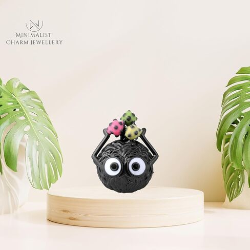 Black Monster Charm, Black Charm, Black Animal Charm, Animal Charm, Sterling Silver, Gift For Wife, Women, Friends, Family, Compatible To Pandora in Saudi Arabia