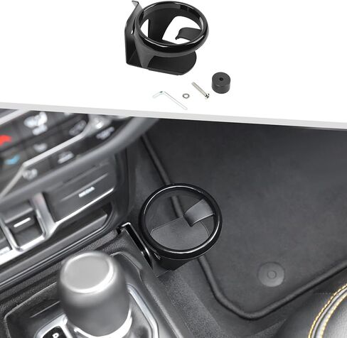 Jimen مناسب لسيارة Jeep Wrangler JL JLU Gladiator JT 2018-2025، حامل أكواب المشروبات الجانبية للركاب in Saudi Arabia