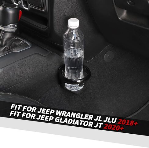 Jimen مناسب لسيارة Jeep Wrangler JL JLU Gladiator JT 2018-2025، حامل أكواب المشروبات الجانبية للركاب in Saudi Arabia