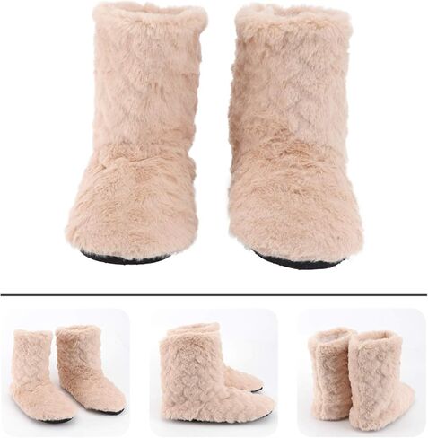1 Pair warm floor boots house shoes womens bedroom slippers girl soft boots home shoes fall to the ground parent-child in Saudi Arabia