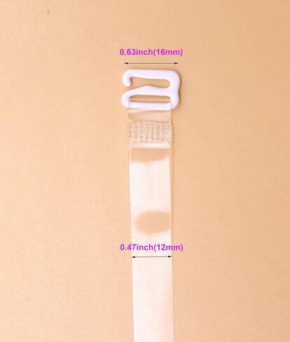 أشرطة حمالة صدر شفافة، 4 أزواج من أشرطة الكتف غير المرئية القابلة للتعديل، حزام كتف شفاف ناعم غير قابل للانزلاق in Kuwait