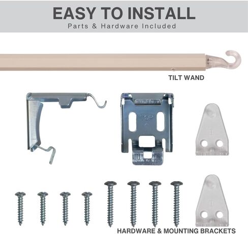 LOTUS & WINDOWARE Cordless 1" Vinyl Blind, 27" x 96", Alabaster,Smooth, Room Darkening, Horizontal Blinds for Living Room, Bedroom, Interior Door Windows in Kuwait