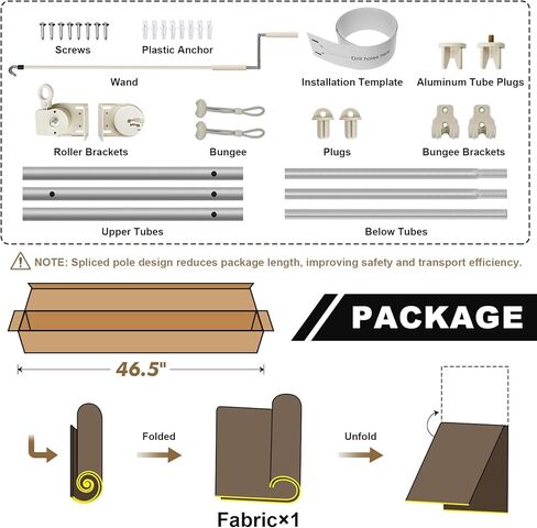 مظلة دوارة خارجية من Artpuch مقاس 30.48 سم عرضًا × 20.32 سم ارتفاعًا، ستائر لاسلكية سهلة التركيب قابلة للسحب لشرفة الفناء والعريشة وشرفة المراقبة، بالسمسم in Kuwait
