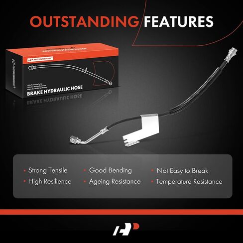 A-Premium Front Passenger Side Brake Hydraulic Hose Compatible with Select Chevrolet and GMC Models - Express 3500/Express 2500 1996-2002, G30 1996, Savana 2500/Savana 3500 1996-2002, G3500 1996 in Saudi Arabia