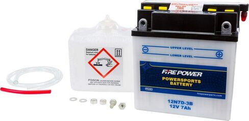 Fire Power Battery W/ACID 12N7D-3B Compatible With Yamaha YFM80 Badger 1985-2001 in Saudi Arabia