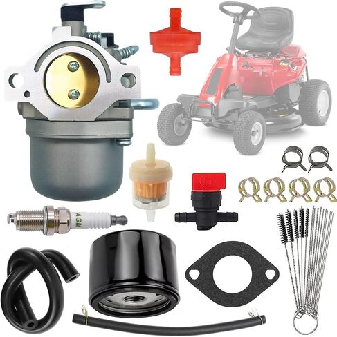 طقم مكربن ​​590399 796077 متوافق مع محركات سلسلة Briggs & Stratton 21A807 21A877 21A902 21A907 21A977 - مع فلتر الوقود in Kuwait