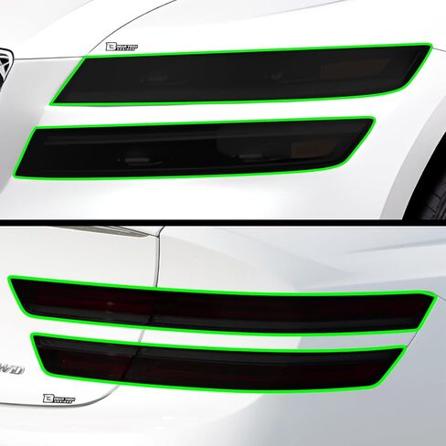 BOGAR TECH DESIGNS Full Headlight Taillight Tint Kit Compatible with Genesis G80 2021-2025, Dark Smoke in Saudi Arabia