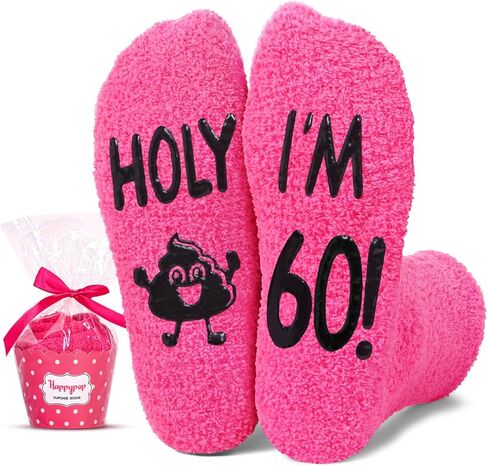 HAPPYPOP Birthday Gift Ideas - 20 30 40 50 60 70 80 Year Old Socks for Women in Saudi Arabia