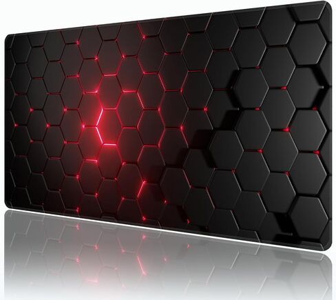 Cyberpunk Mouse Pad,XXL 35.4"x15.7" Big Gaming Mousepad,Japanese Streets Large Extended Mouse Mat,Non-Slip Rubber Base Waterproof with Stitched Edges for Gaming Office Home in Saudi Arabia