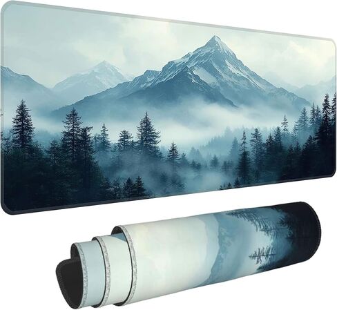 Cyberpunk Mouse Pad,XXL 35.4"x15.7" Big Gaming Mousepad,Japanese Streets Large Extended Mouse Mat,Non-Slip Rubber Base Waterproof with Stitched Edges for Gaming Office Home in Saudi Arabia