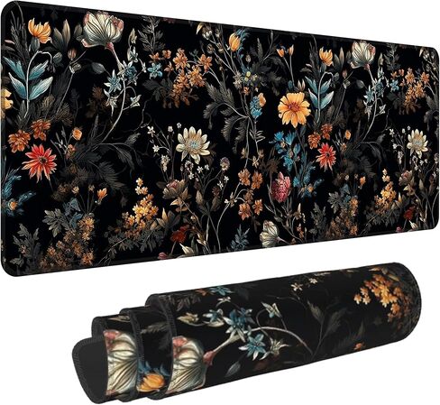 Cyberpunk Mouse Pad,XXL 35.4"x15.7" Big Gaming Mousepad,Japanese Streets Large Extended Mouse Mat,Non-Slip Rubber Base Waterproof with Stitched Edges for Gaming Office Home in Saudi Arabia
