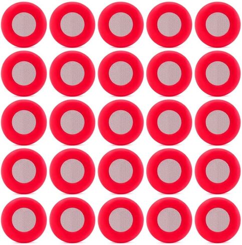 Pro Trucking Products 25 Red Poly Polyurethane Glad Hand Seals with Filter Screens (25 Pack - Red) in Kuwait