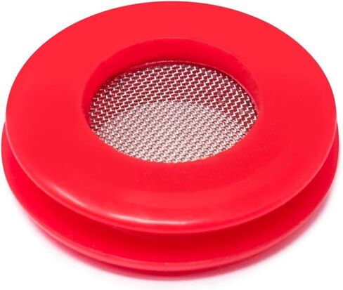 Pro Trucking Products 25 Red Poly Polyurethane Glad Hand Seals with Filter Screens (25 Pack - Red) in Kuwait