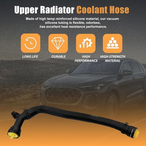 Upper Radiator Coolant Hose Fit for Audi Q5 2.0T 2018-2025 Replaces 80A122101BK 80A122101AB 80D122101A 80D122101 Engine Cooling System Hose in Kuwait