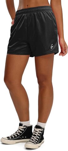 Ouber Athletic Mesh Shorts for Women Gym Lifting Shorts Lightweight Loose Fit Workout Running Shorts in Kuwait