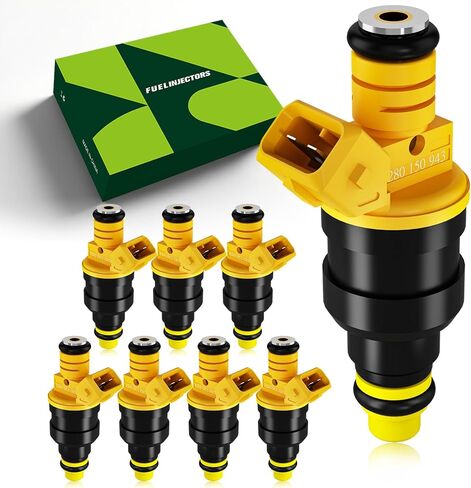 4.6L/5.4L/5.0L/5.8L V8 Fuel Injectors Compatible with F150/F250/F350 (1989-2003), Mustang (1996-2004), Expedition (1997-2002) 0280150943 (8PCS) in Saudi Arabia