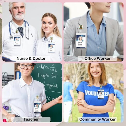بكرة شارة بقرة عيد القديس باتريك - حامل شارة بقرة المرتفعات قابل للسحب للممرضة والطبيب والمدرس والتمريض والعاملين في الشرطة وديكور بطاقة الهوية in Kuwait