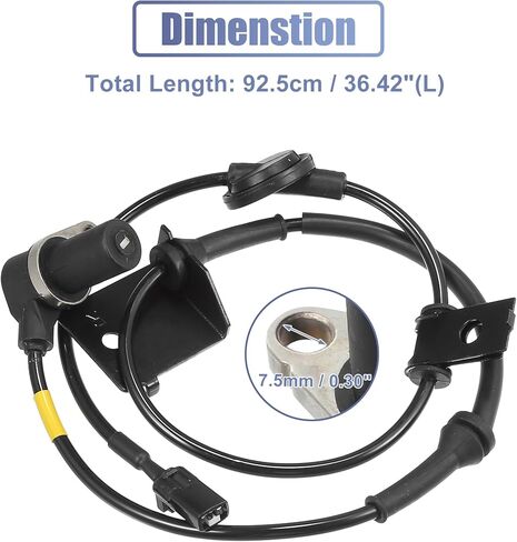 uxcell Front Right ABS Wheel Speed Sensor No.95620-26010/95620-26000 for Hyundai Santa Fe 2.4L 2.7L 3.5L 2001-2006 in Saudi Arabia