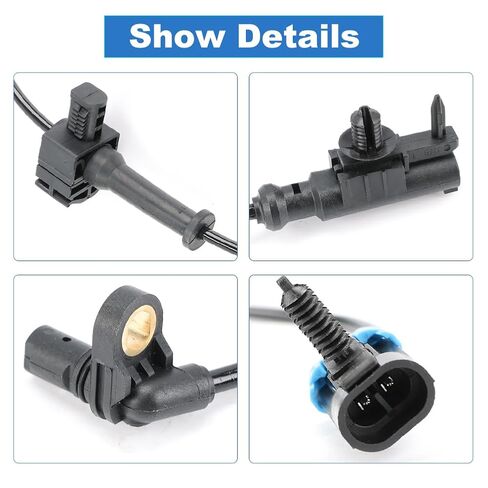 4 Pcs ABS Wheel Speed Sensors Compatible with Chevy Silverado Suburban 1500 Avalanche Tahoe 2008-2013, Compatible with GMC Sierra 1500 Yukon 2007-2013, Replacement for 15229012, 15121067 in Kuwait