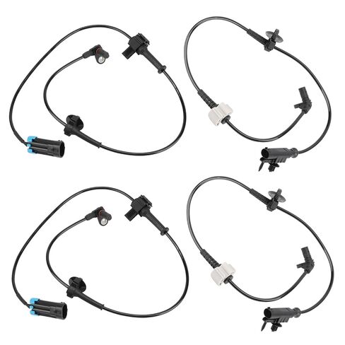4 Pcs ABS Wheel Speed Sensors Compatible with Chevy Silverado Suburban 1500 Avalanche Tahoe 2008-2013, Compatible with GMC Sierra 1500 Yukon 2007-2013, Replacement for 15229012, 15121067 in Kuwait