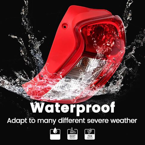 Tail Lights Compatible with Chevy Spark 2016 2017 2018 2019 2020 2021 2022 OE Fit Halogen Taillight Kit Rear Brake Reversing Lights Assembly ‎Replace GM2801297 42607404 (Right Passenger Side) in Kuwait