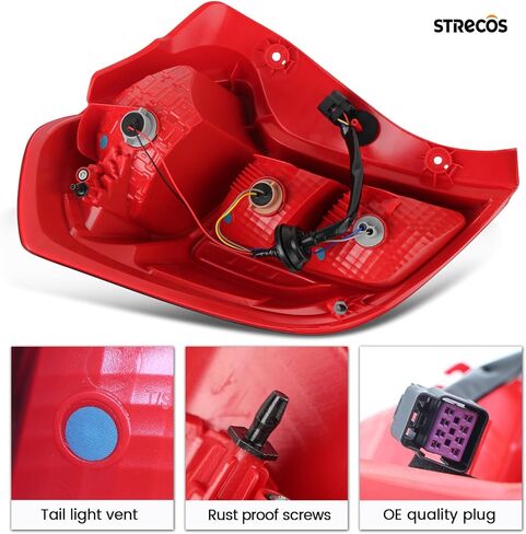 Tail Lights Compatible with Chevy Spark 2016 2017 2018 2019 2020 2021 2022 OE Fit Halogen Taillight Kit Rear Brake Reversing Lights Assembly ‎Replace GM2801297 42607404 (Right Passenger Side) in Kuwait