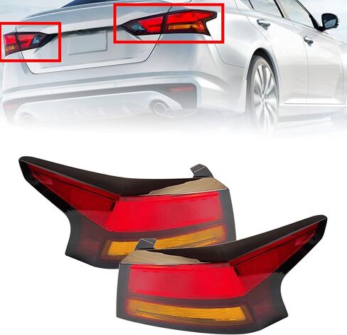 PartsFlow TailLight Left Outer Rear Brake Lamp Driver Side For 2019 2020 Nissan Altima NI2804118 in Kuwait