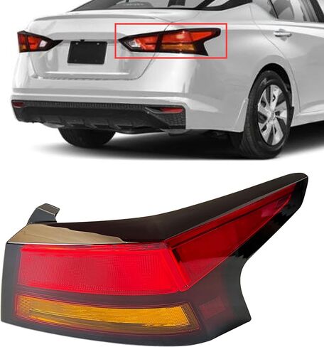 PartsFlow TailLight Left Outer Rear Brake Lamp Driver Side For 2019 2020 Nissan Altima NI2804118 in Saudi Arabia