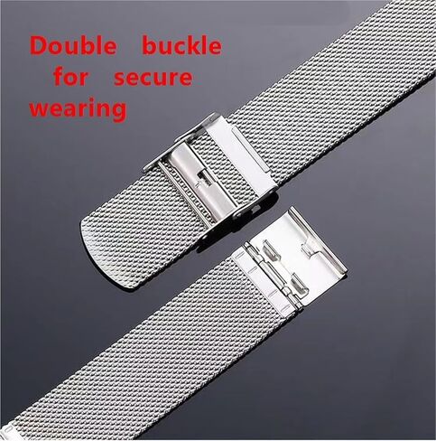 Stainless Steel Braided Strap 18mm Universal Quick Release Mesh Metal Wristband(Rose gold,23mm) in Kuwait