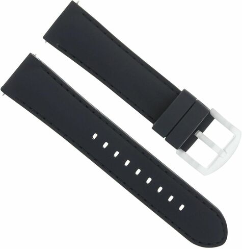 Ewatchparts 22mm Rubber Watch Band Strap Compatible With Bulova 96C121 Marine Star Chronograph Black in Saudi Arabia
