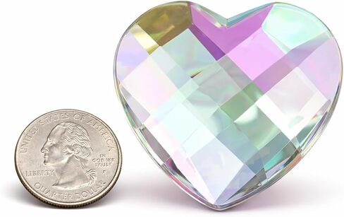 Allstarco 50mm Red Ruby H103 Extra Large Self Adhesive Heart Jewels - 1 Piece in Kuwait