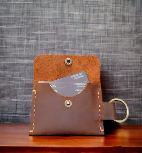 Handmade, Keychain Wallet, Coin Purse with Keychain, Coin Purse with Key Ring, Keychain Wallet, Coin Purse, Gifts for Her, Gifts for Him, business card holder, keychain pouch, in Saudi Arabia