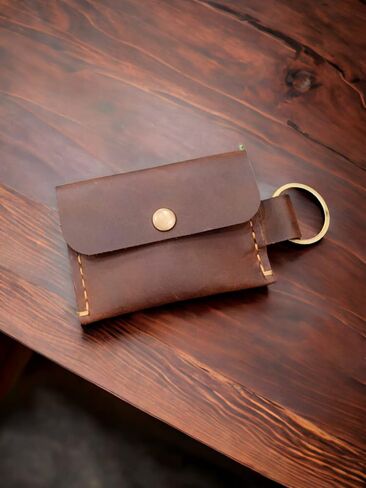 Handmade, Keychain Wallet, Coin Purse with Keychain, Coin Purse with Key Ring, Keychain Wallet, Coin Purse, Gifts for Her, Gifts for Him, business card holder, keychain pouch, in Saudi Arabia