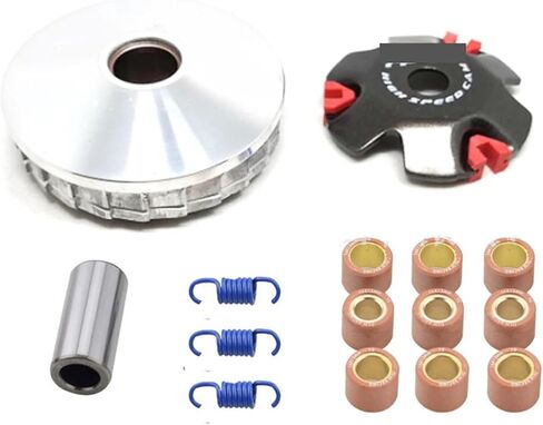 Motorcycle Variator Set with Weight Rollers Clutch Springs for GY6 50cc 125cc 150cc 139QMB 139QMA 152QMI 157QMJ distintivo(GY6 125CC) in Saudi Arabia