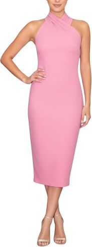 RACHEL Rachel Roy Womens Harland Elegant Sleeveless Halter Bodycon Midi Cocktail Party Dress in Saudi Arabia