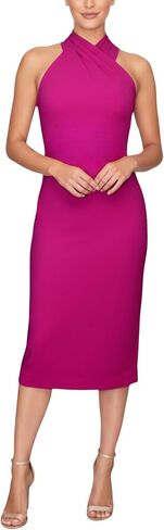 RACHEL Rachel Roy Womens Harland Elegant Sleeveless Halter Bodycon Midi Cocktail Party Dress in Saudi Arabia