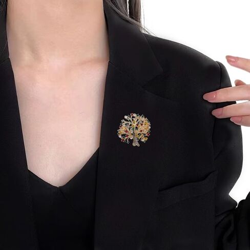 Elegant Brooches & Pins for Women– Vibrant Colored Lucky Money Tree Boutonniere with Luxury Pin Badge for Stylish Accessoriesy in Saudi Arabia