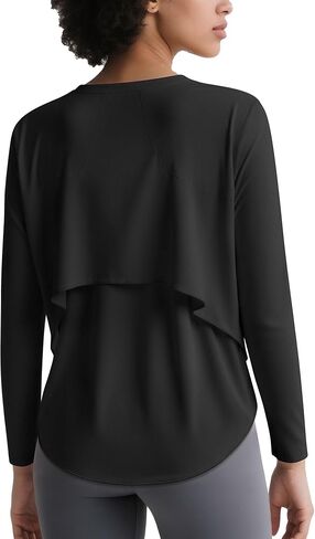 قمصان طويلة الأكمام للنساء فائقة النعومة بعامل حماية من أشعة الشمس 50+ قمصان حريمي سريعة الجفاف من الحرير الجليدي للتنزه سيرًا على الأقدام وغير رسمية in Kuwait