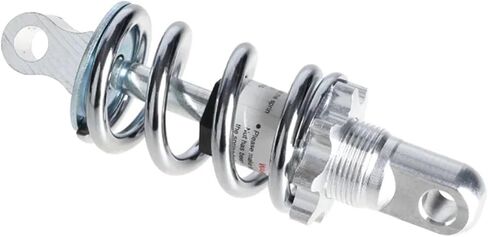 Mountain Bike Spring Shock Absorber 125mm MTB Bicycle Rear Shock Absorber Adjustable for Spring Damper Electric Scooter(Silver) in Saudi Arabia