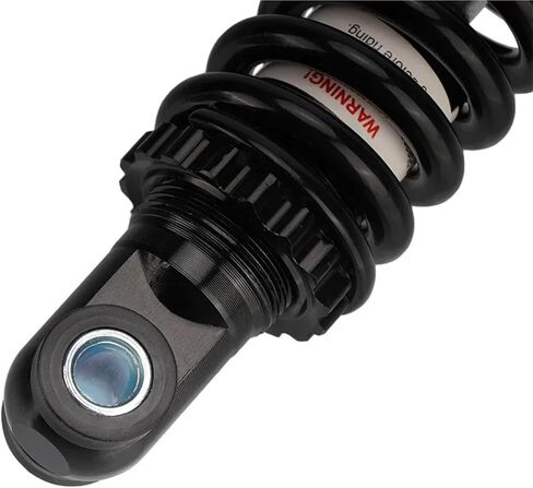 Mountain Bike Spring Shock Absorber 125mm MTB Bicycle Rear Shock Absorber Adjustable for Spring Damper Electric Scooter(Silver) in Saudi Arabia