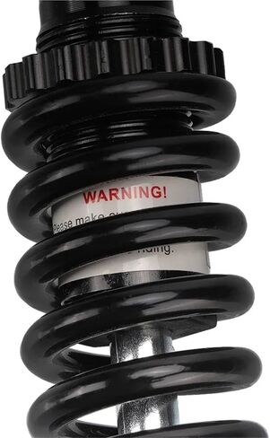 Mountain Bike Spring Shock Absorber 125mm MTB Bicycle Rear Shock Absorber Adjustable for Spring Damper Electric Scooter(Silver) in Saudi Arabia