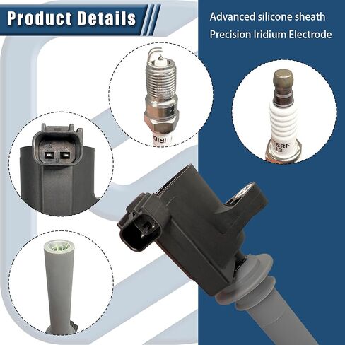 Set of 6 Ignition Coil Pack Spark Plugs compatible with 2001-2008 Ford Escape/500/Freestyles/Taurus Mazda Tribute Mercury Mariner/Montego/Sable 3.0L V6 Replaces DG513 DG500 1L8E12A366AA in Saudi Arabia