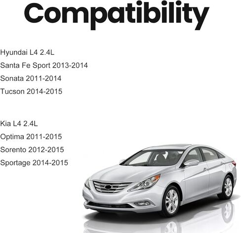 Ignition Coil ＆ Spark Plug kit Compatible wiht Hyundai Sonata 2011-2014, Santa Fe Sport 2013-2014，Tucson 2014-2015, Optima 2011-2015, Sportage 2014-2015 Replaces in Saudi Arabia