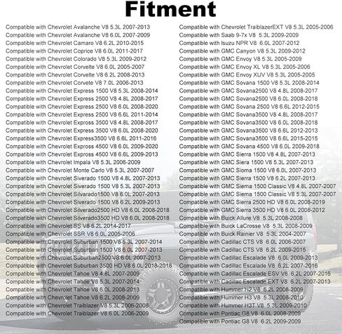JDMON UF413 8PCS Ignition Coils Pack and Spark Plug Compatible with Chevy Silverado GMC Suburban Tahoe Savana Pontiac G8 Grand Prix H3 Yukon Buick Cadillac Hummer Escalade Express Sierra 1500 D510C in Saudi Arabia