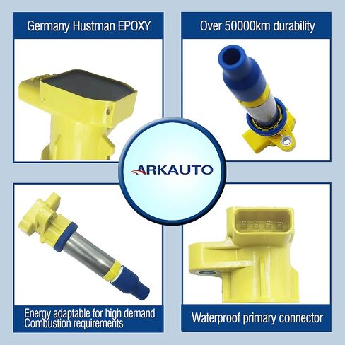 8PCS ARKAUTO HIGH PERFORMANCE IGNITION COIL 12594176 12602862 12597745 42597745 UF564 UF543 D596A D598A C1556 C1559 FOR Buick Lucerne Cadillac DTS SRX STS XLR Seville XLR Pontiac Bonneville 4.4 4.6 V8 in Saudi Arabia