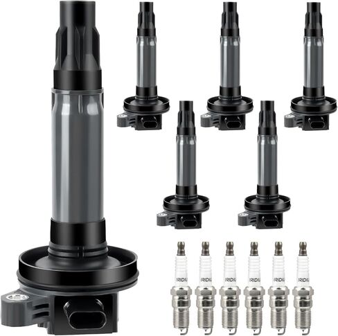 NPAUTO Ignition Coil Pack and Spark Plug fit for V6 3.5L 3.7L 2016 2017 Ford F150 F-150, 2017 2018 2019 Ford Explorer, Edge Mustang Flex, Lincoln MKX MKT Continental, UF823 in Saudi Arabia