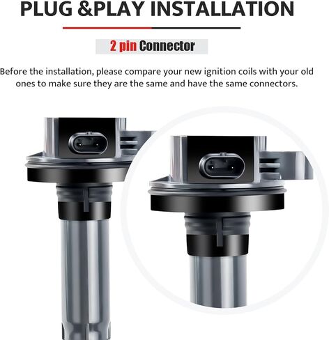 NPAUTO Ignition Coil Pack and Spark Plug fit for V6 3.5L 3.7L 2016 2017 Ford F150 F-150, 2017 2018 2019 Ford Explorer, Edge Mustang Flex, Lincoln MKX MKT Continental, UF823 in Saudi Arabia