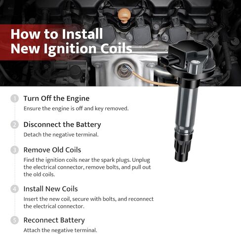 NPAUTO Ignition Coil Pack and Spark Plug fit for V6 3.5L 3.7L 2016 2017 Ford F150 F-150, 2017 2018 2019 Ford Explorer, Edge Mustang Flex, Lincoln MKX MKT Continental, UF823 in Saudi Arabia