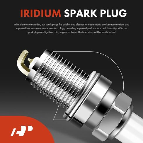 A-Premium Set of 6 Ignition Coil Pack and Iridium Spark Plugs Compatible with Audi A4 2002-2005, A4 Quattro 2002-2006, A6 2002-2003, A6 Quattro 2002 2004, 3.0L in Saudi Arabia