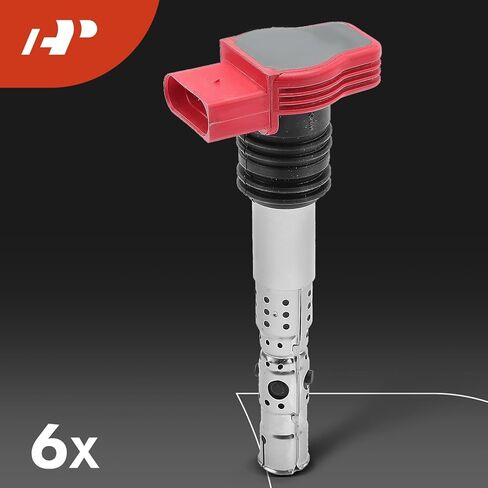 A-Premium Set of 6 Ignition Coil Pack and Iridium Spark Plugs Compatible with Audi A4 2002-2005, A4 Quattro 2002-2006, A6 2002-2003, A6 Quattro 2002 2004, 3.0L in Saudi Arabia